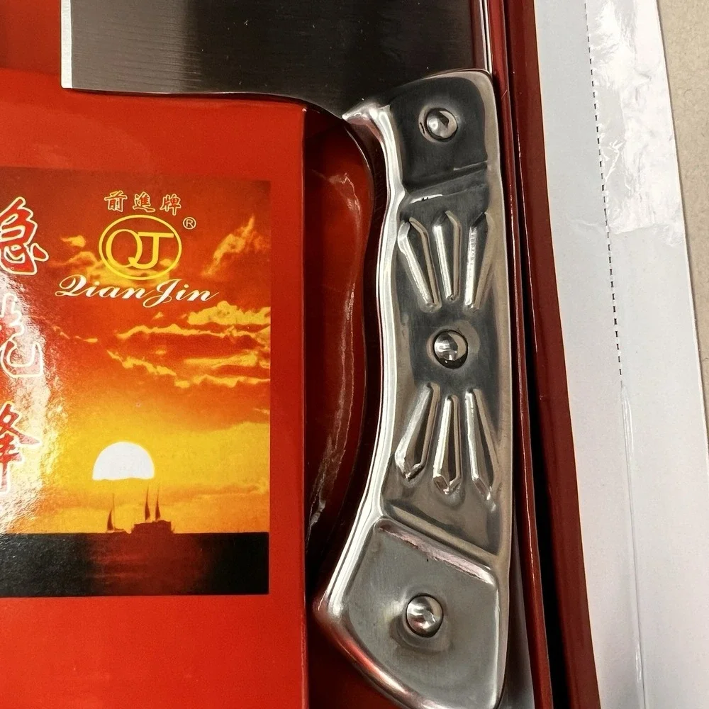 QianJin Meat Cleaver Knife Unisex OS Silver New Stainless Steel Chinese Chopper
